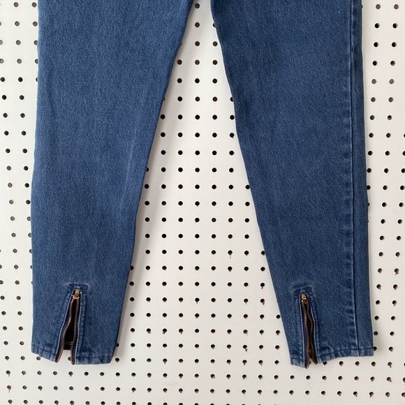 90’s Vintage Jordache High Rise Jeans with Zipper Bottom Hems - Picture 11 of 13